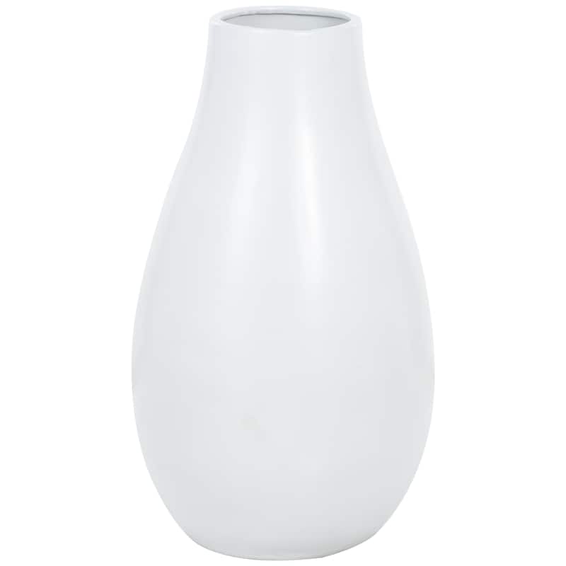 Ceramic Minimalistic Floor Decorative Vase - Black or White - Roche River Decor