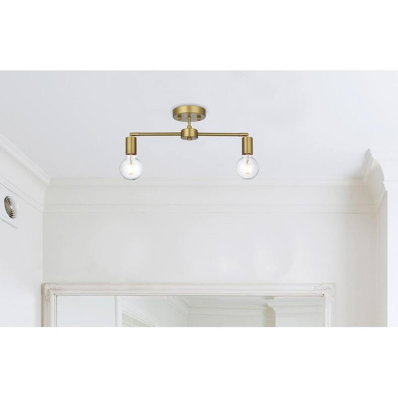 Ezra 2 Light Flush Mount - 4.7 Inch