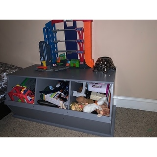 Three Bin Stackable Storage Cubby