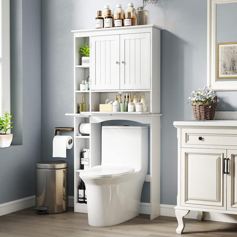 Costway Over the Toilet Storage Cabinet Bathroom Storage Organizer - See Details