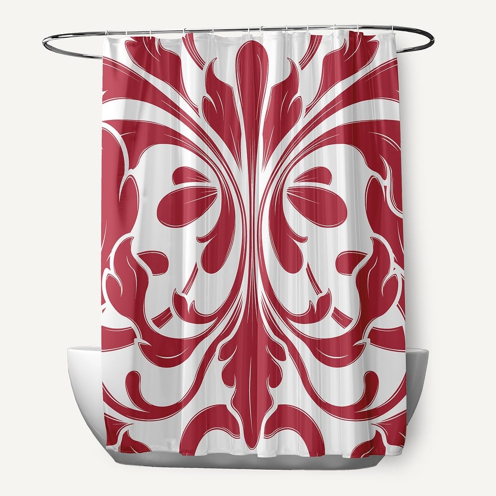 British Colonial, Geometric Print Shower Curtain