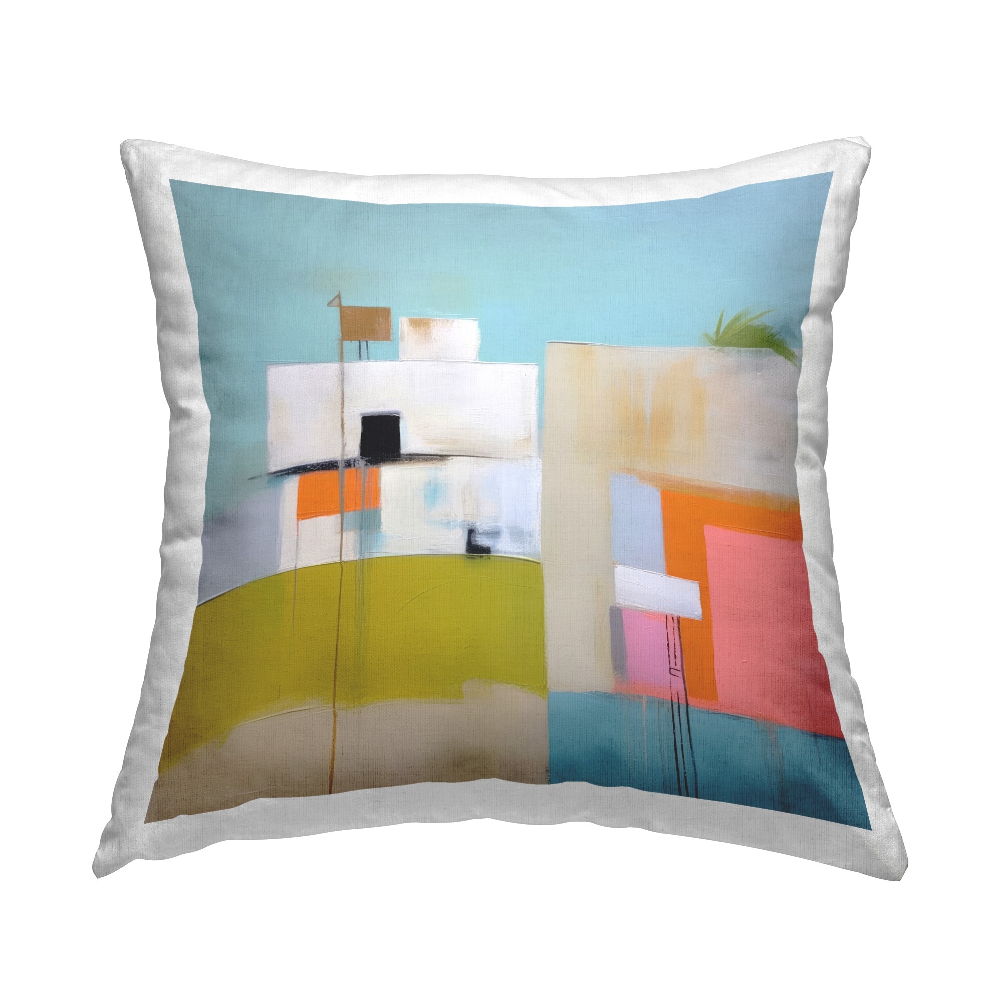 Stupell Tropical Villa House Decorative Printed Throw Pillow Design by Irena Orlov