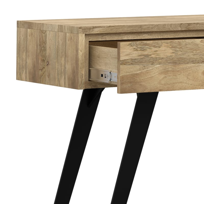 WYNDENHALL Mitchell 60 inch Wide Modern Industrial Console Sofa Table - 60 W x 16 D x 30 H