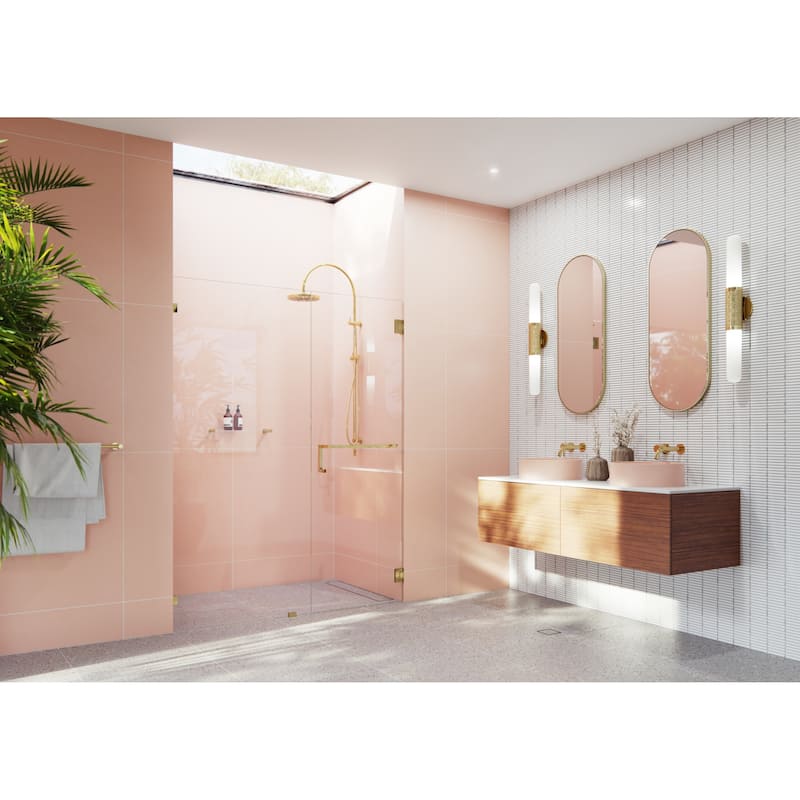 Glass Warehouse TBWH-61 Umbra 78" High x 61" Wide Hinged Frameless