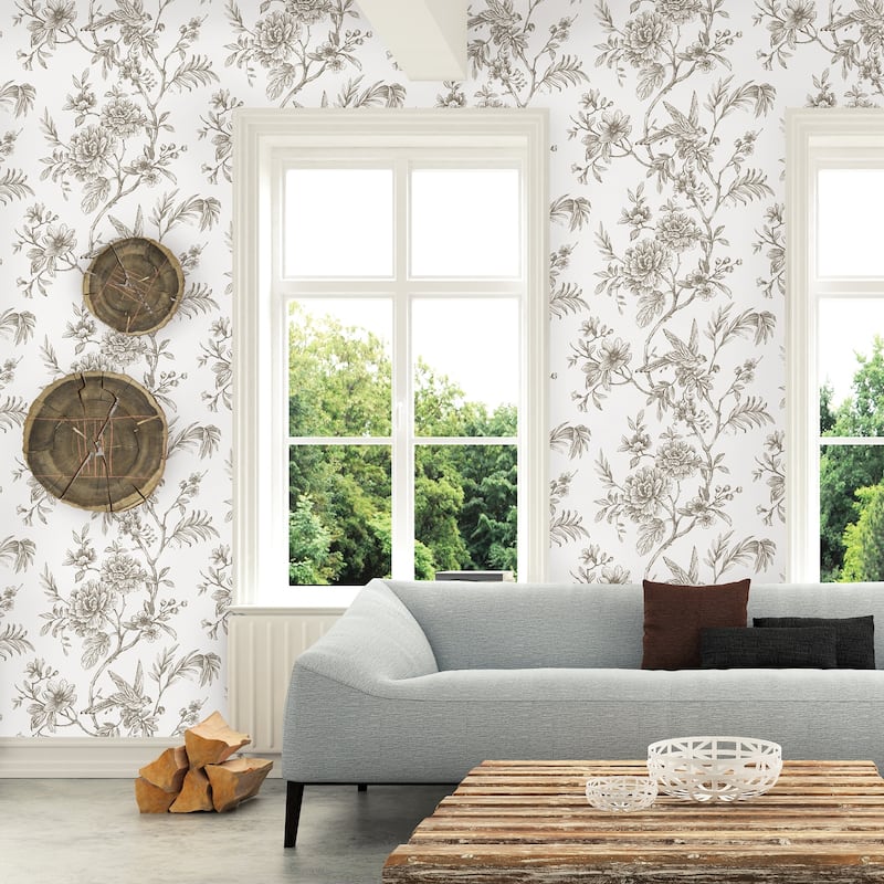 Imperial, Jessamine Floral Trail, 33 FT. L x 20.5In. W Wallpaper Roll