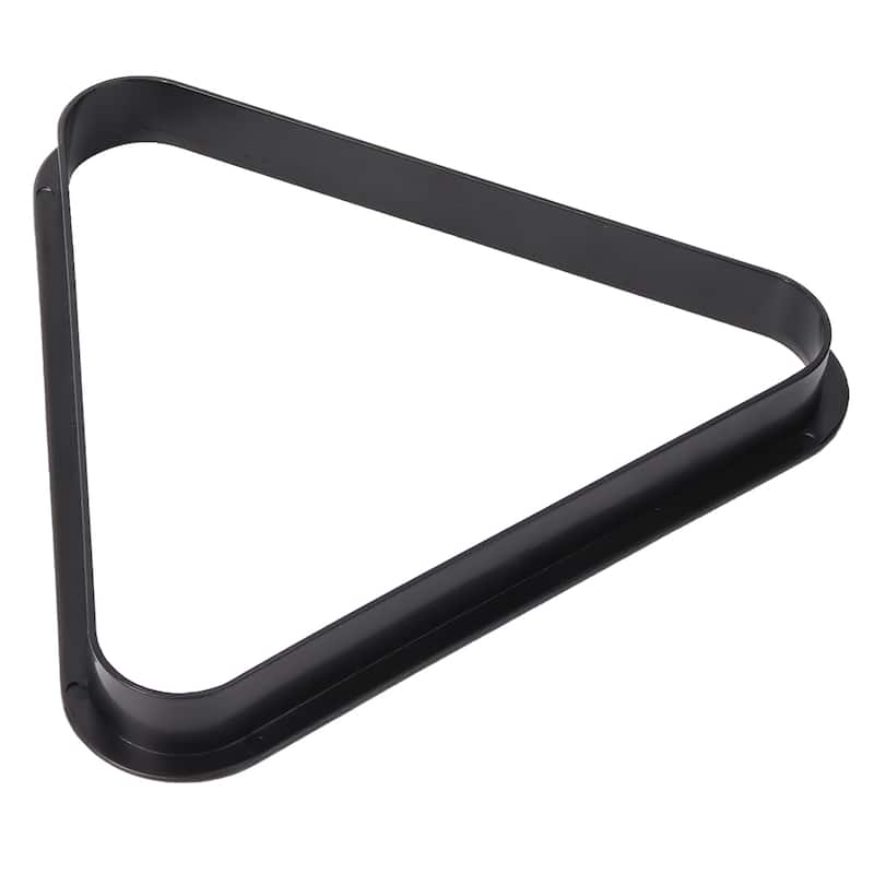 GSE™ Black Plastic Billiard 8-Ball Triangle/9-Ball Diamond Pool Ball Racks for 2-1/4" Pool Balls - 8-Ball Triangle Rack