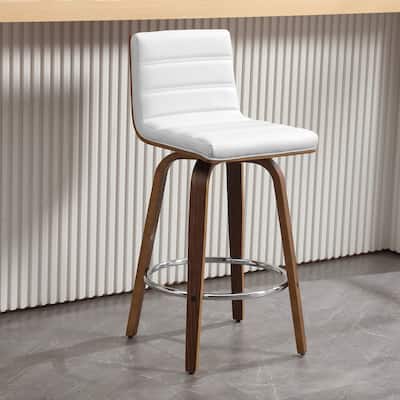 26"/29" Faux Leather Swivel Bar/Counter Stools, Set of 2/3