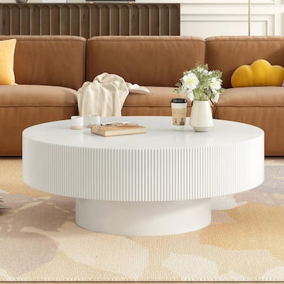 Elegant Easy Assembly Round Coffee Table