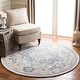 preview thumbnail 21 of 67, SAFAVIEH Handmade Micro-Loop Nuriye Medallion Wool Rug 3' Round - Ivory/Blue - Round