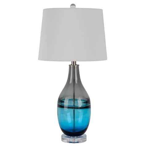 Codi Art Glass and Crystal Table Lamp