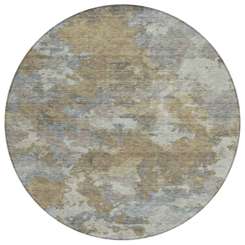 HomeRoots Abstract Transitional Rectangle Outdoor Rug