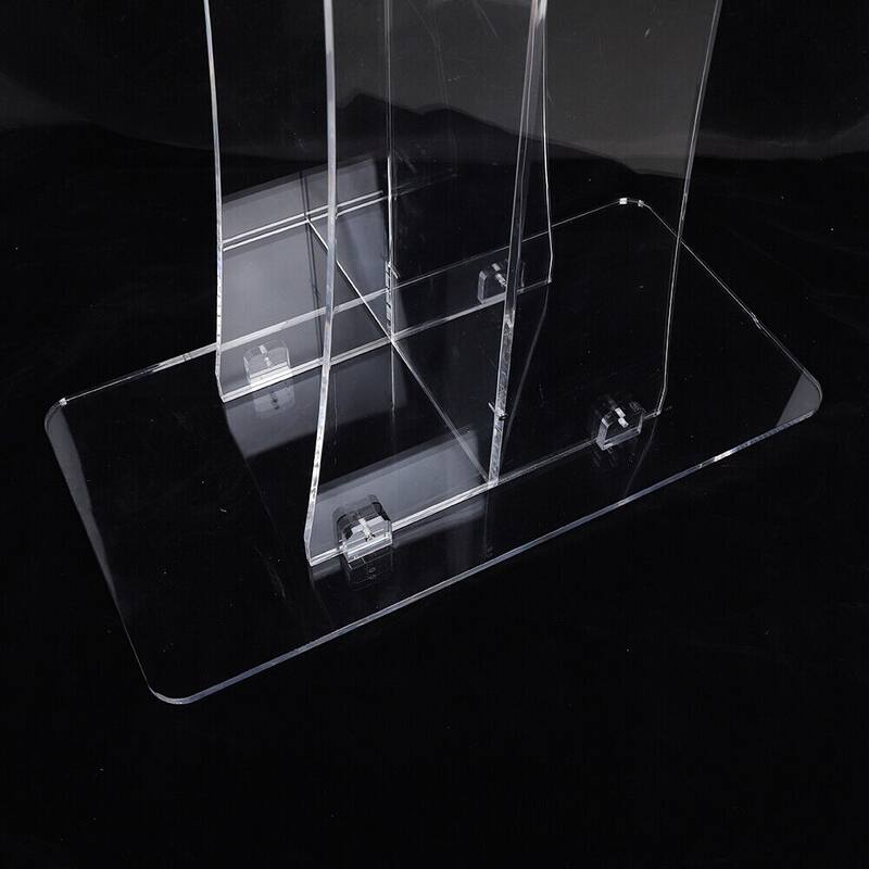 Acrylic Podium Stand Portable Lectern Pulpits for Churches - Overstock ...