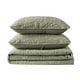 preview thumbnail 7 of 8, Wholelinens Stonewashed 3 Piece Cotton Bedspread Reversible Quilt Set