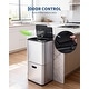 preview thumbnail 5 of 19, 16 Gal Dual Trash Can for Kitchen, 2 Compartment Garbage Can with Compost Bin, Trash and Recycle Bin Combo