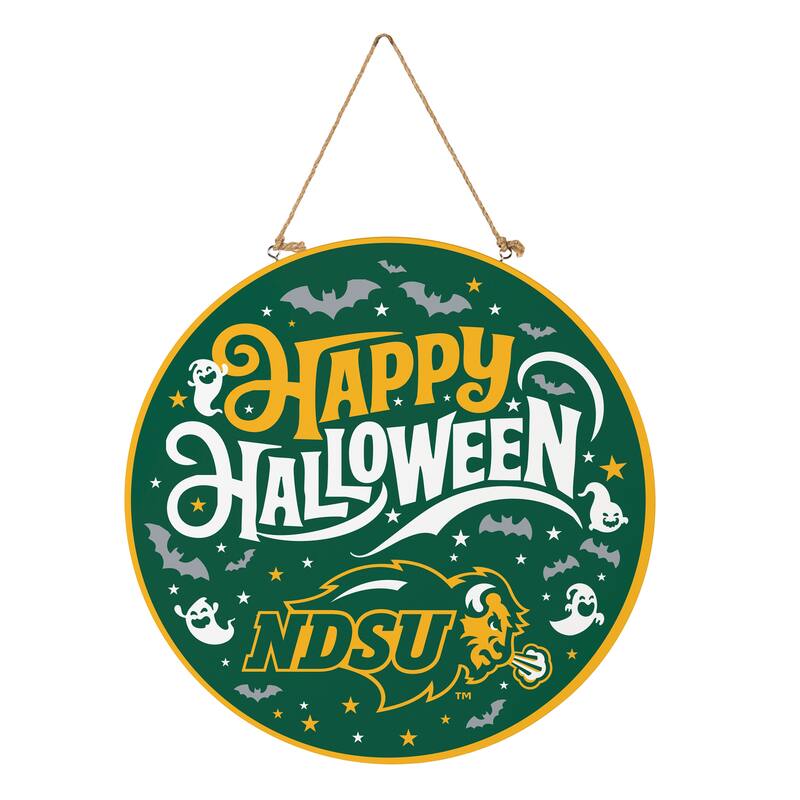 North Dakota State University 18" x 18" Halloween Door Décor Wall Sign