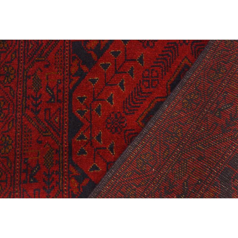 Vintage Biljik Khal Mohammadi Allen Red/Black Runner - 2'8'' x 6'4''