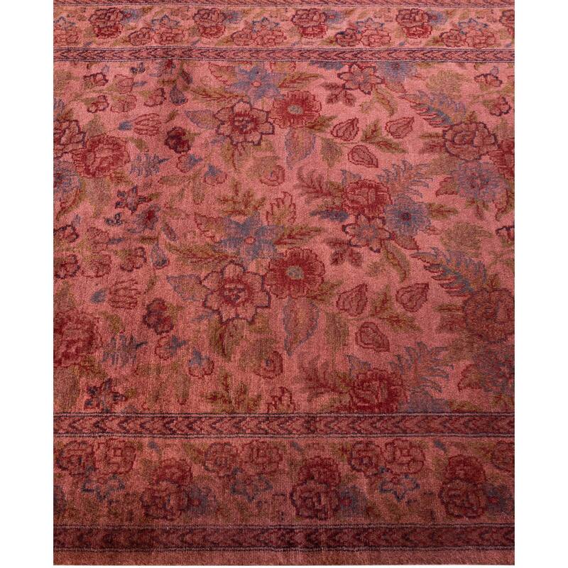 Overdyed One-of-a-Kind Hand-Knotted Area Rug - Pink - 2' 7" x 10' 2"