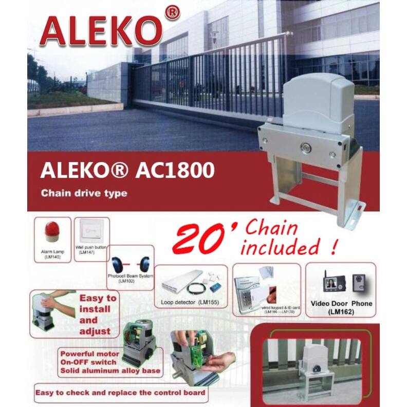 ALEKO Sliding Gate Opener with Accessory Kit for Gates Up To 40ft 1800lb Bed Bath & Beyond