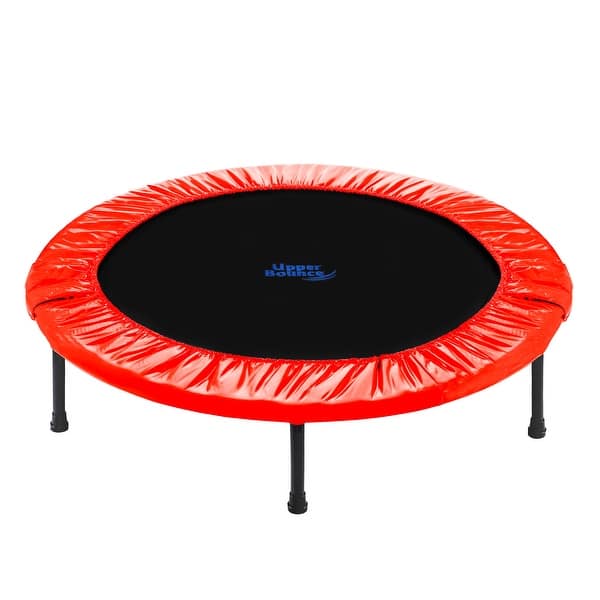 slide 2 of 6, Upper Bounce 44" Rebounder Exercise Fitness Trampoline with Durable Jumping Mat, Portable & Foldable Workout Trampoline