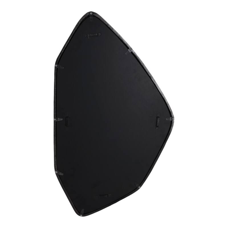 Metal Aluminum Wall Mirror Asymmetrical Shape Home Office - 32" Bronze - 19" x 1" x 32"