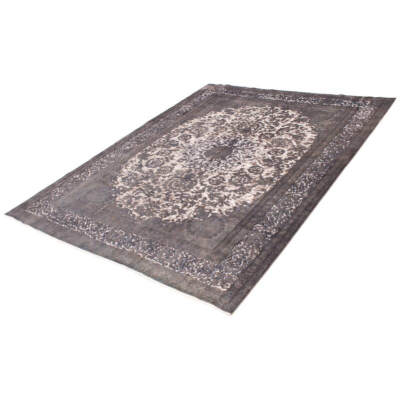 ECARPETGALLERY Hand-knotted Color Transition Grey Wool Rug - 8'11 x 11'9
