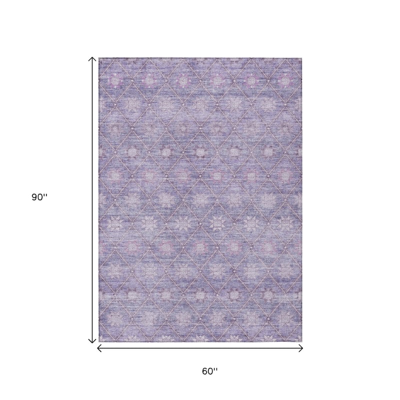 HomeRoots Floral Transitional Rectangle Outdoor Rug
