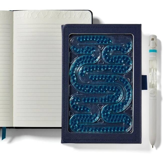 Lifelines Sensory Journal with Tactile Cover & Embossed Paper + Pen bundle