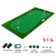 preview thumbnail 14 of 18, Green Golf Putting, Golf Training Mat with High-quality Turf, 3 Holes, 3 Flags and Cups for Indoor & Outdoor