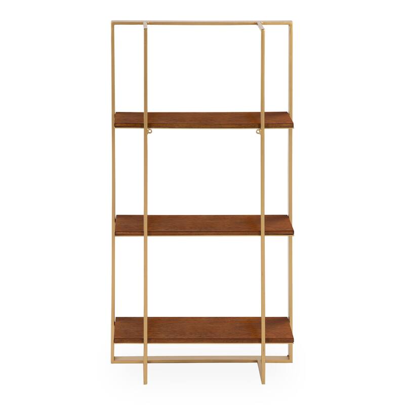 Kate and Laurel Kercheval Modern Wood Shelf