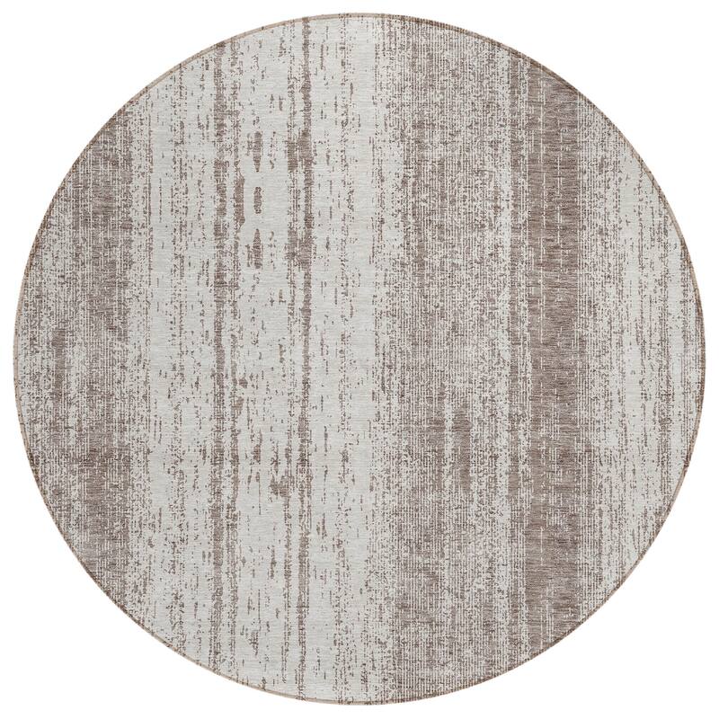 Machine Washable Indoor/ Outdoor Chantille Stripes Ombre Rug