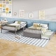 preview thumbnail 5 of 8, Costway Full over Full Bunk Bed Platform Wood Bed with Trundle &