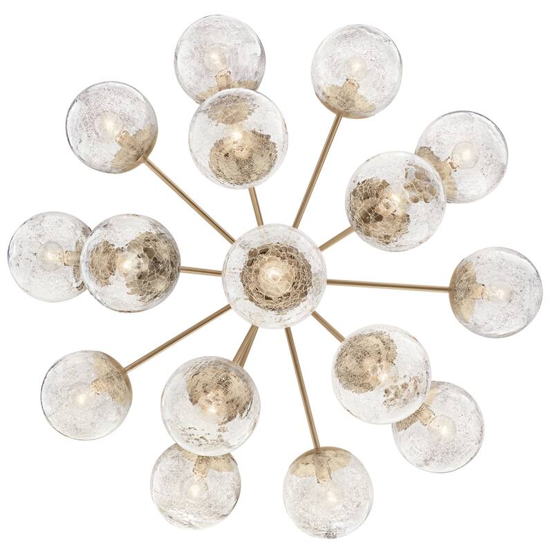 Kichler Lighting Silvarious Crackle Glass Convertible Chandelier
