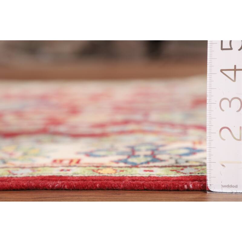 Red Kazak Oriental Area Rug Handmade Foyer Wool Carpet - 5'0" x 7'3"