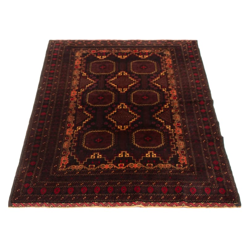 Teimani Black Rug 4'9" x 7'3" - 4'9 x 7'3