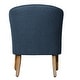 preview thumbnail 6 of 10, Porch & Den Kingswell Navy Chunky Textured Accent Chair