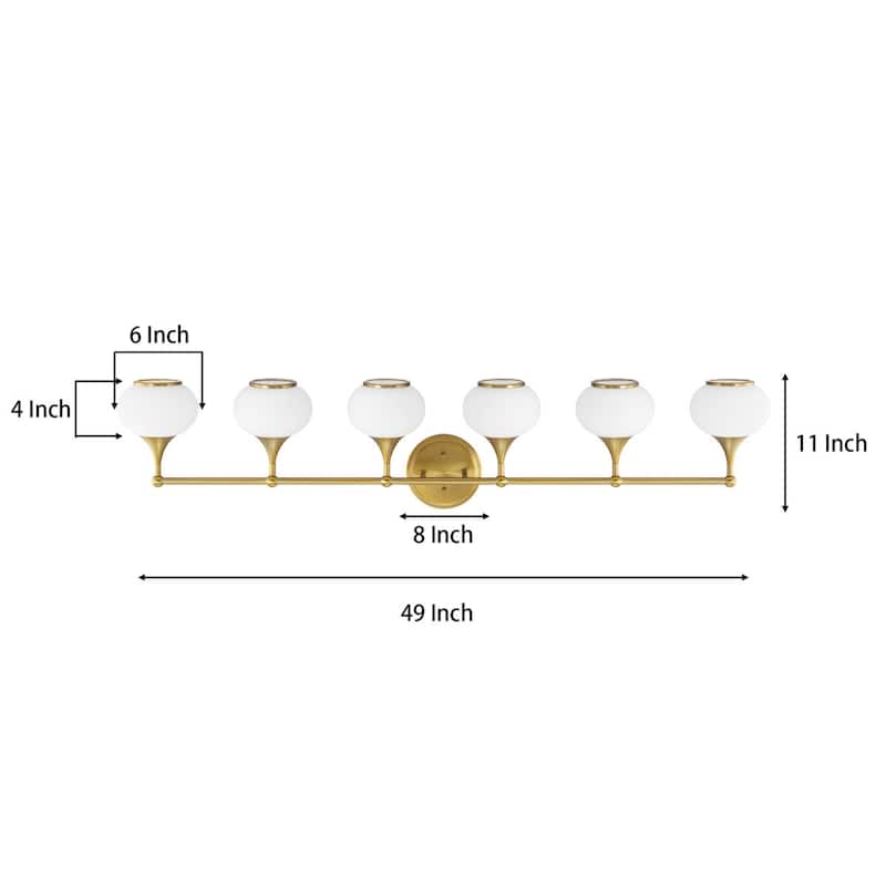 Acroma 6 - Light Dimmable Vanity Light