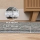 preview thumbnail 6 of 6, Petunia Distressed All-Over Floral Border Non-Slip Machine-Washable Rug