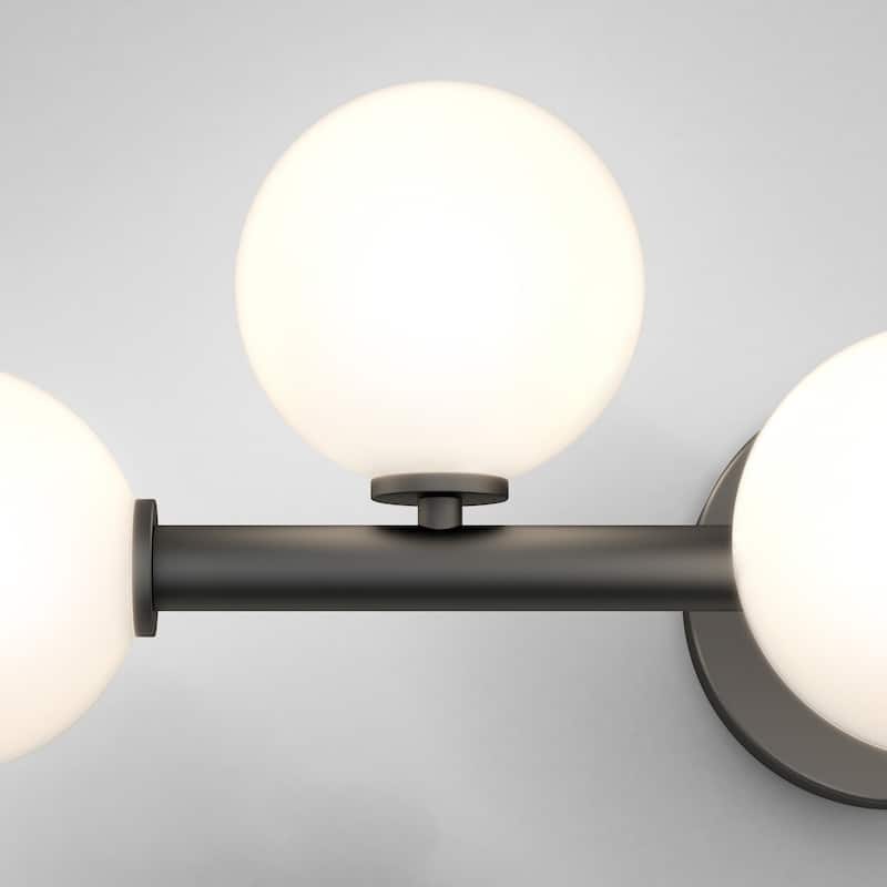 Artika Bloom 5 Light Bathroom Vanity Light, Matt Black