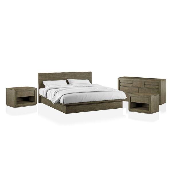 Shop Furniture Of America Puly Transitional Light Walnut
