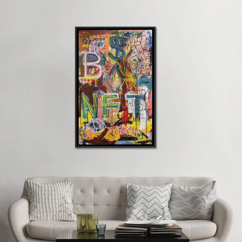 iCanvas "NFT World" by Diego Tirigall Framed