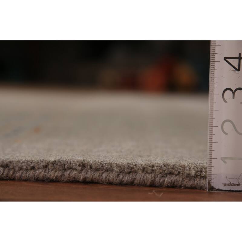 Tribal Gabbeh Oriental Rug Hand-Knotted Multi-Color Wool Carpet - 5'9" x 8'0"