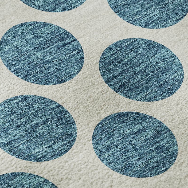 Premium Washable Super Soft Geo Dots Mayfield Rug