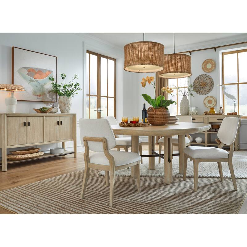 Salt Life Home Sunset Cove Sanibel Brown Upholstered Side Chair Two Pack - 20''W x 22.63''D x 36''H