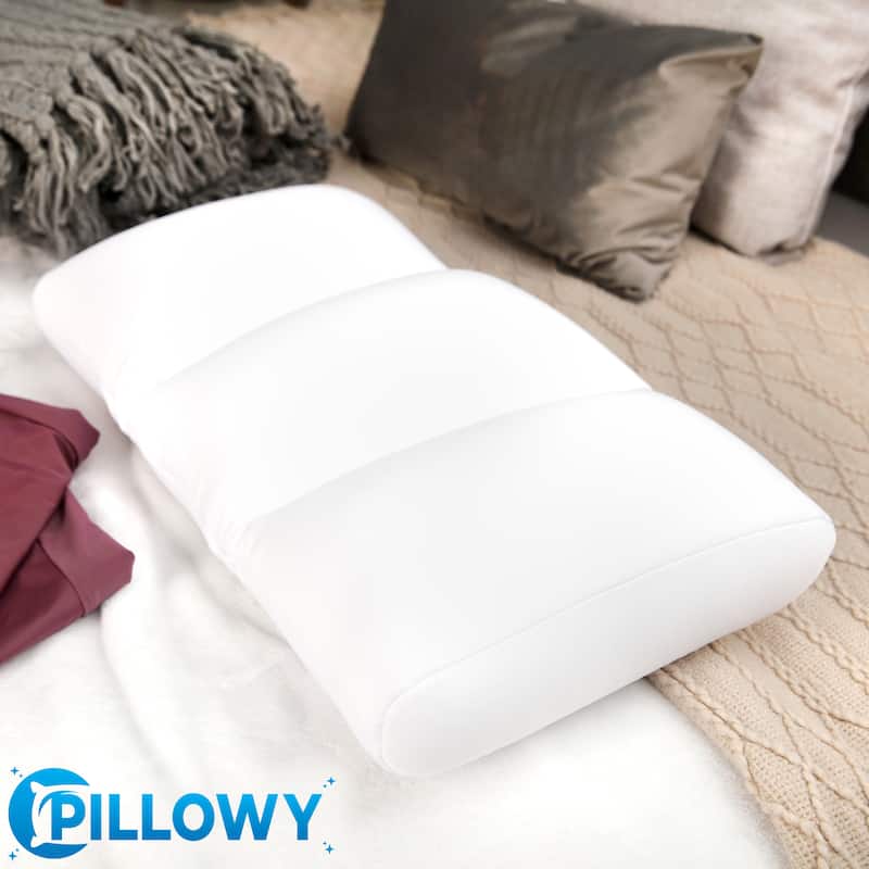Premium Microbead Pillow, Anti-Aging, Silk like Cover, Sweet Baby Blue