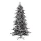 preview thumbnail 101 of 131, Glitzhome 6FT/7.5FT/9FT/11FT Snow Flocked Pre-lit Artificial Fir Christmas Trees