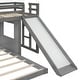preview thumbnail 14 of 47, Friendly Design Twin over Full Bunk Bed, Loft Bed with Playhous