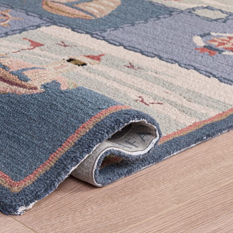 SAFAVIEH Handmade Chelsea Laurenzia French Country Nautical Wool Rug