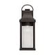 preview thumbnail 8 of 9, Bradford Outdoor 1-light Small Wall Lantern w/ Clear Glass
