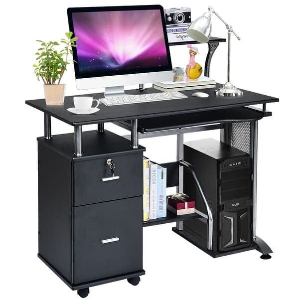 Shop Costway Computer Desk Pc Laptop Table Workstation Home Office