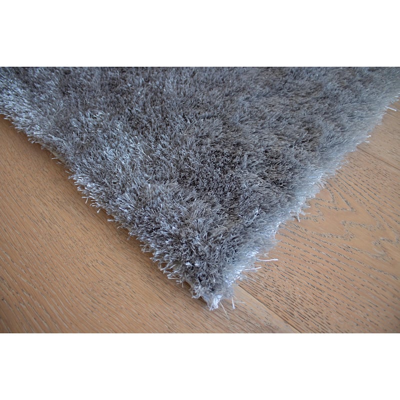 Aroma Collection 1inch Pile Solid Shag Area Rug Red Color Bed Bath